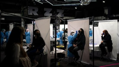 Five thousand music lovers attended a rock concert in Barcelona on Saturday after passing a same-day Covid-19 screening test. AP Photo