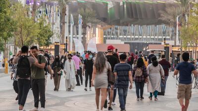 Crowds flock to Expo 2020.