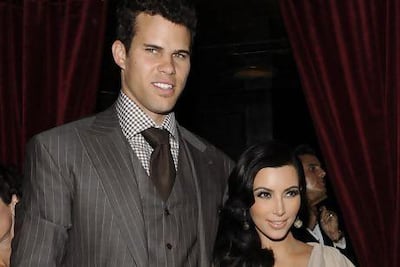 Kim Kardashian and Kris Humphries. AP