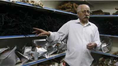 "I don't like to stick to one way of expression," says Hassan Sharif, at his studio in Dubai.