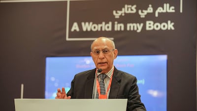 Ashok Soota discusses start-ups with students at the Sharjah International Book Fair. Courtesy Sharjah International Book Fair