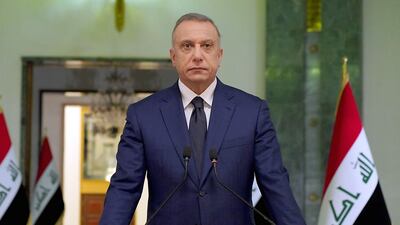 Former Iraqi prime minister Mustafa Al Kadhimi. AFP