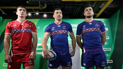 11: Russia – This is the only example of Canterbury's asymetrical collar working on a rugby kit. The traditional slavic patterning across the chest on the red home and blue away strips is a nice unique feature. A solid effort. Image via Twitter