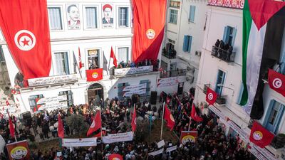 Tunisia, which recently formed a new government, is targeting economic growth of 2.7 per cent in 2020. AP