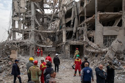 Destruction in Tehran caused by US and Israeli bombing have brought comparisons to Gaza. Getty images