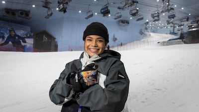 Amenah Al Muhairi is one of the UAE’s brightest young winter athletes. All photos: Antonie Robertson / The National