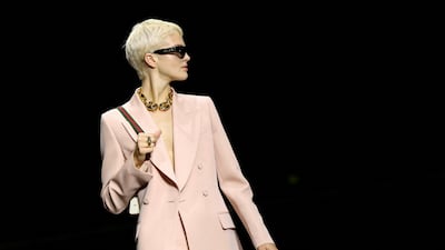 Classic suiting with a twist. Reuters