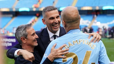 Manchester City have set the bar very high under chairman Khaldoon Al Mubarak and manager Pep Guardiola. PA