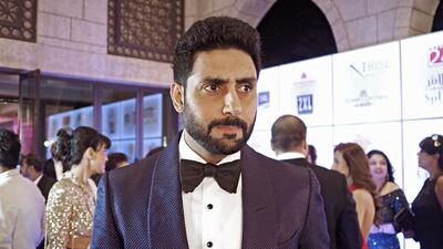 The actor Abhishek Bachchan at the Masala Awards in the Madinat Arena in Dubai. Jeff Topping for The National