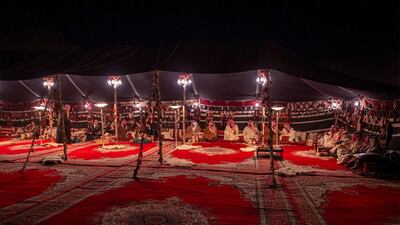 Crown Prince Mohammed bin Salman meets with Mr. Abe during a meeting in Riyadh.