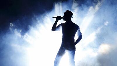 Aloe Blacc performing at the 27th Annual Kids' Choice Awards in Los Angeles, the United States. Courtesy Mario Anzouni / Reuters