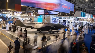 Dubai Airshow 2025. EDGE Stand, Jeniah drone. Antonie Robertson/The National