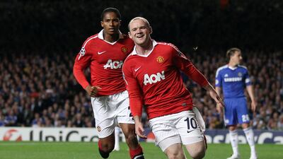 Manchester United v Chelsea 2010-11. Manchester United won 3-1 on aggregate. The rematch of the 2008 final, at the quarter-final stage this time, went United's way. Wayne Rooney's goal was enough to win the first leg at Stamford Bridge 1-0 and a 2-1 victory in the second leg at Old Trafford was enough to put Alex Ferguson's men in the last four. Adrian Dennis / AFP
