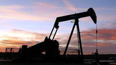 An oil pump is pictured at an oilfield in Sargentes de la Lora on February 23, 2011 near Burgos in northern Spain, where in 1964 the oil began to flow for the first time in Spain. Oil sold in New York crossed the symbolic 100 USD a barrel level today, hitting prices not seen since 2008, amid fears over supplies from Libya. AFP PHOTO / CESAR MANSO