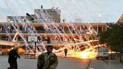 Israel used white phosphorus munitions in an attack on a UN school in Beit Lahiya in northern Gaza during last year's war.
