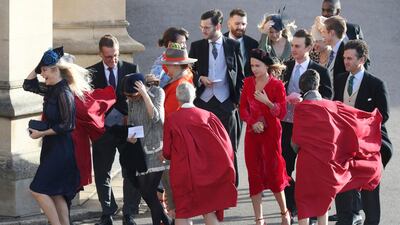 Chelsy Davy, left, and other guests. AP Photo