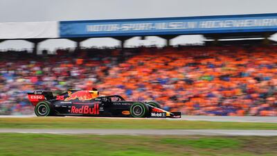 Victory in Germany was Max Verstappen's seventh in F1. AFP