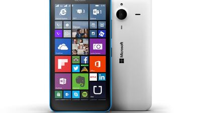 The Lumia 640 XL has a 5.7-inch HD display, with 13MP rear camera and 5MP front camera. Courtesy Microsoft