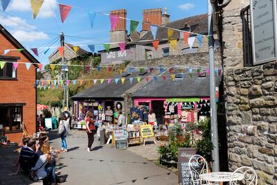 Hay-on-Wye is the best scoring village in Wales. Alamy