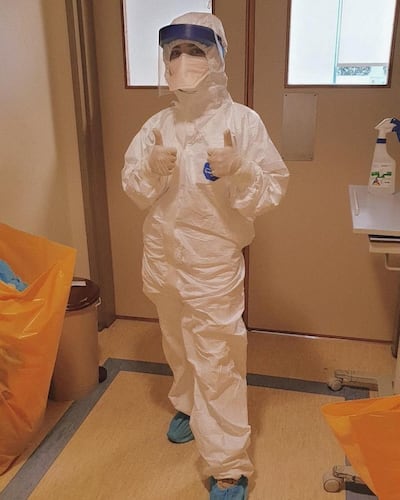 Maya Tabbara at work.