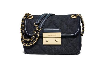 The MMK Sloan leather messenger bag. Courtesy Michael Kors