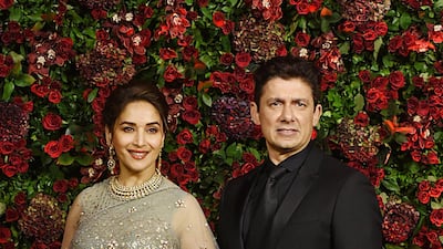 Madhuri Dixit with with her husband Dr Nene. AFP