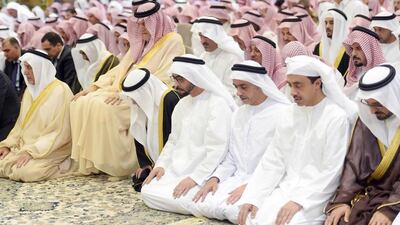 The funeral was held after evening prayers in Mecca on Saturday.
