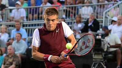 Borna Coric of Croatia has game skills that are being compared to men's world No 1 Novak Djokovic. Jared C Tilton / Getty Images