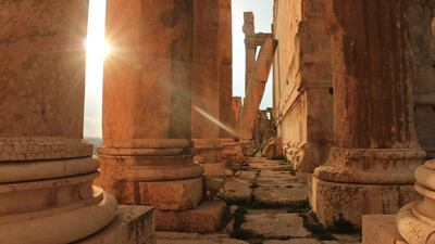 The Temple of Bacchus is seen at the ancient city of Baalbek in Lebanon. Getty Images