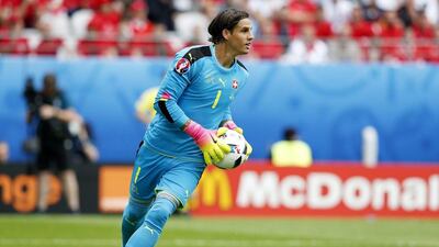 Goalkeeper Yann Sommer of Switzerland during the Uefa Euro 2016 group A preliminary round match between Albania and Switzerland at Stade Bollaert-Delelis in Lens Agglomeration, France, 11 June 2016. Laurent Dubrule / EPA