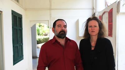 Lokman Slim and his wife, Monika Borgmann, photographed in 2009, created two award-winning documentaries together. Bryan Denton for The National