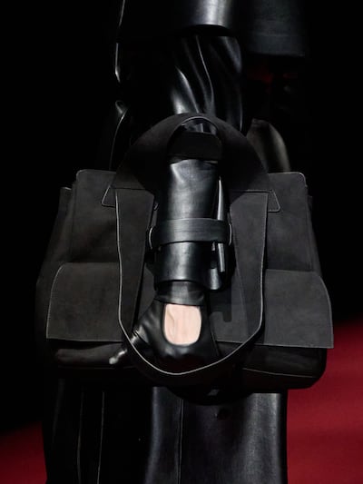 Leather-led silhouettes and oversized suede carryalls make a bold statement of modern female power. Photo: Lili Blanc