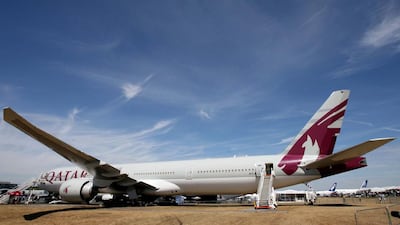 A Qatar Airways Boeing 777 is being used on the carrier's inaugural flight between Doha and Auckland - the world's longest. Stephen Lock / The National