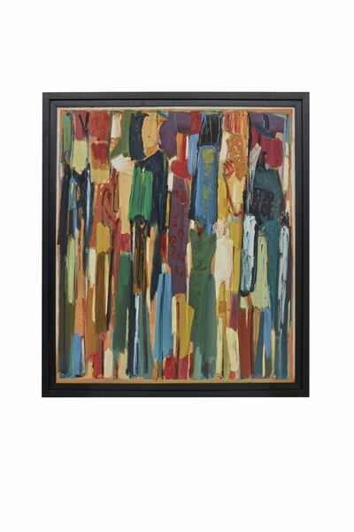 A detail of Paul Guiragossian’s Celebrations (1990)