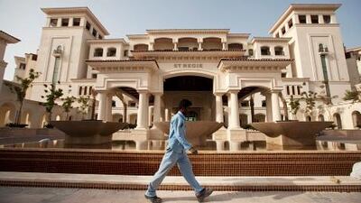 St Regis Hotel on Saadiyat Island in Abu Dhabi. Christopher Pike / The National