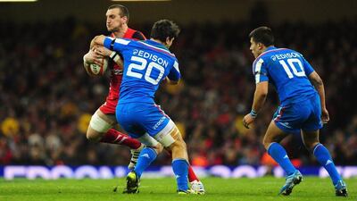 Sam Warburton, left, came off the bench for Wales against Italy in their first Six Nations match. Stu Forster / Getty Images