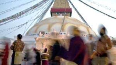 The Boudhanath is an iconic symbol of Tibetan Buddhism's footprint in Kathmandu.