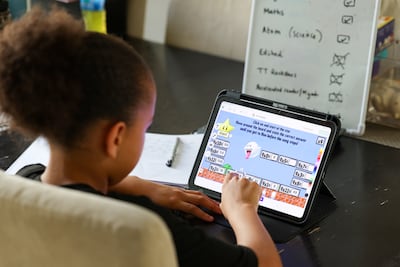 Distance learning has been extended across all schools in the UAE due to sustained Iranian attacks. Chris Whiteoak / The National