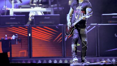 Slash's five-minute guitar solo cover of The Godfather's theme tune was a slightly bum note.