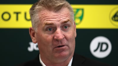 Norwich City manager Dean Smith addresses the media ahead of the Premier League match against Southampton. PA