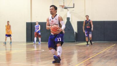 Manny Pacquiao will take part in exhibition matches when he brings his Maharlika Pilipinas Basketball League to Dubai this weekend. Jake Verzosa for The National