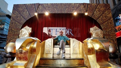 Stan Lee poses at the premiere of 'Thor' at the El Capitan theatre in Hollywood, in 2011. Reuters