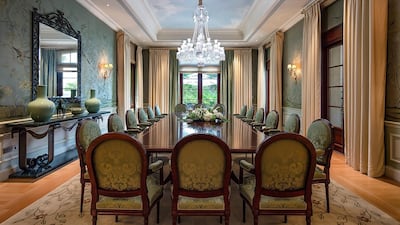 The dining room. Courtesy Luxhabitat