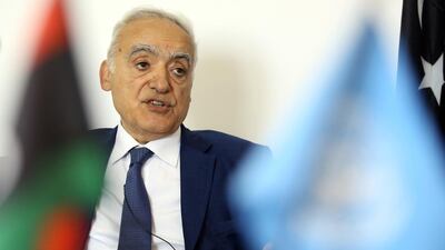 Ghassan Salame, UN special envoy for Libya and head of the UN Support Mission in Libya (UNSMIL), speaks in the Libyan capital Tripoli, on September 29, 2018. AFP
