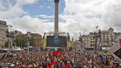 Thousands of fans lined Trafalgar Square in the hopes of getting a glimpse of the stars of Harry Potter and the Deathly Hallows: Part 2, the last film in the series.