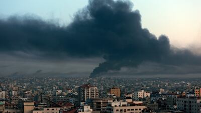 Smoke billows above Gaza after Israeli air strikes. Geopolitics could become a massive exogenous shock that resets the economy and financial markets by mid-2024. AP