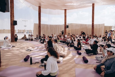 The Soul Circle takes place by the beach. Photo: Kayan Wellness Festival