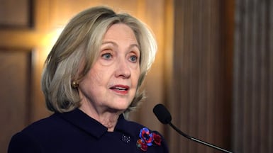 Former US secretary of state Hillary Clinton said young Americans were getting their information from social media. AFP