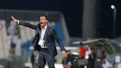 Baniyas finally gave Luis Garcia something positive to shout about. Now Garcia is hoping his side can keep that momentum going. Delores Johnson / The National