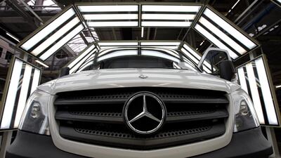 Mercedes owner Daimler has warned earnings will be further hit. AP